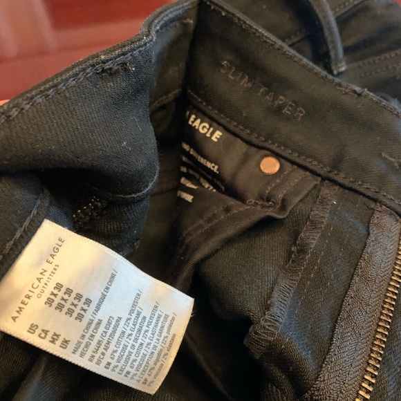 Black American slim taper jeans - Picture 2 of 3